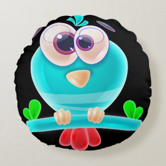 Coussins Ronds Funky Birdie Round Pillow