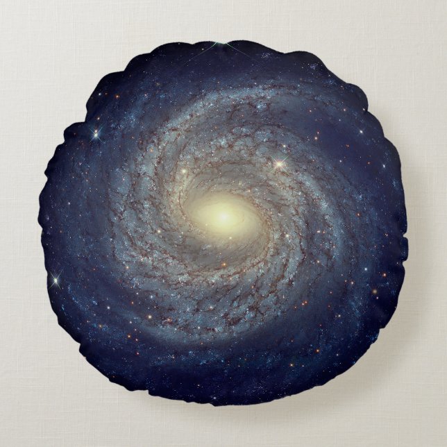 Coussins Ronds Galaxie spatiale profonde (Devant)