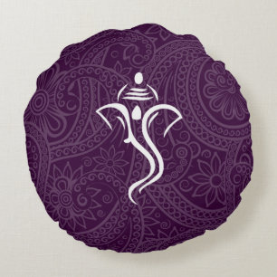 Coussins ronds Ganesha personnalisés