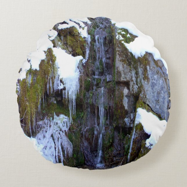 Coussins Ronds Gelée dans le temps.... (Devant)