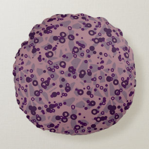 Coussins Ronds géométrique mauve violet
