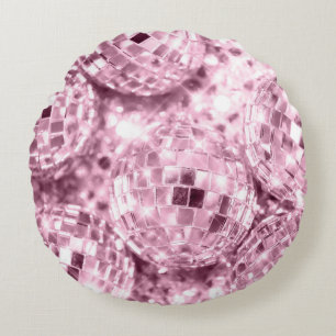 Coussins Ronds Glam à balles disco #12 #retro #wall #art