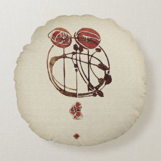 Coussins Ronds Glasgow Rose