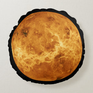 Coussins Ronds Globe de Vénus de planète rond