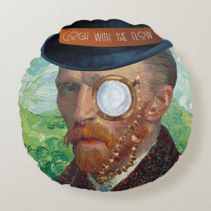 Coussins Ronds Gogh Avec L'Oreiller À Jeu Rond Flow