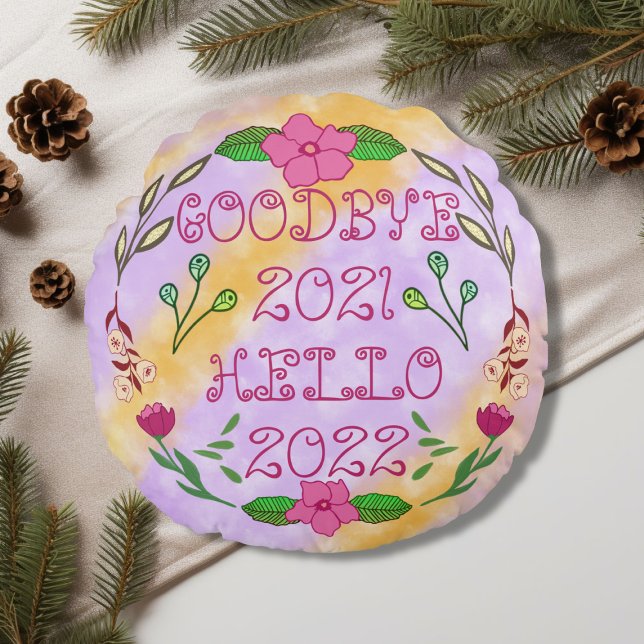 COUSSINS RONDS GOODBYE 20XX HELLO 20XX (Créateur téléchargé)