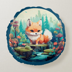 Coussins Ronds Gorgeous Fox