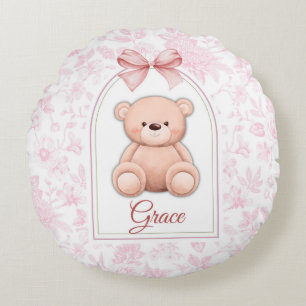 Coussins Ronds Grâce Conception personnalisée d'ours en peluche