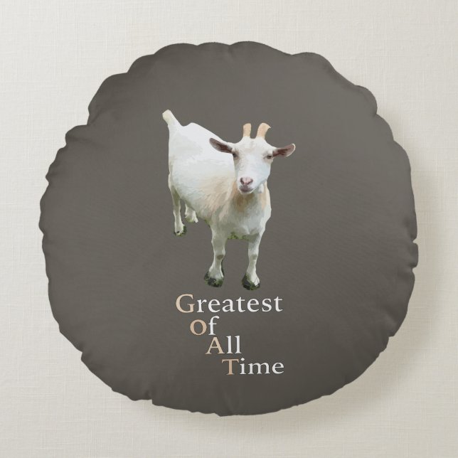 Coussins Ronds Greatest of all time Goat (Devant)