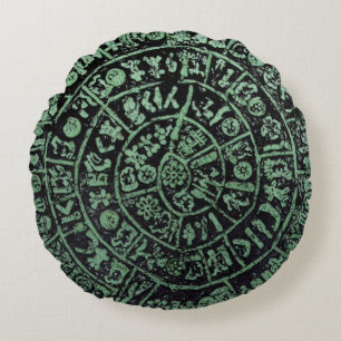 Coussins Ronds Grèce Crète Phaistos ancien code d'historique des
