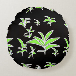 Coussins Ronds Green leaf