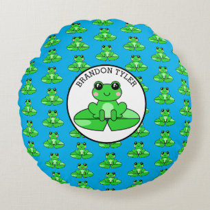 Coussins Ronds Grenouille personnalisée Thème