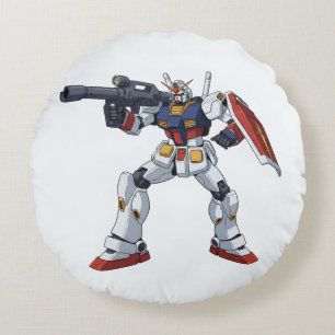 Coussins Ronds Gundam Mecha Anime Illustrat Classique Rétro RX-78