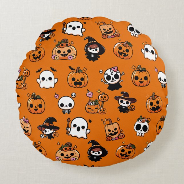 Coussins Ronds Halloween (Devant)