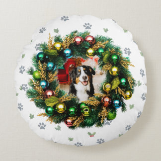 Coussins Ronds Happy Howlidays Photo Image