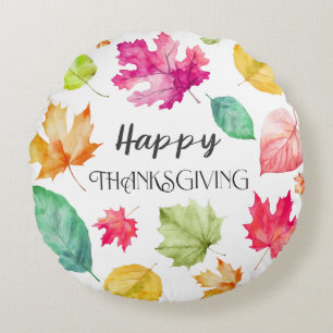 Coussins Ronds Happy Thanksgiving