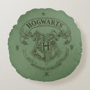 Coussins Ronds Harry Potter Hogwarts Banner Crest
