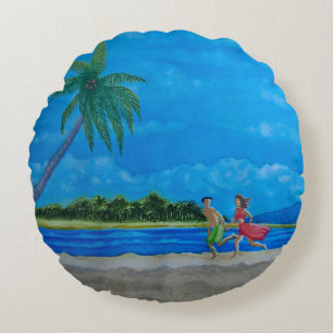 Coussins Ronds Hawaiian Beach Run