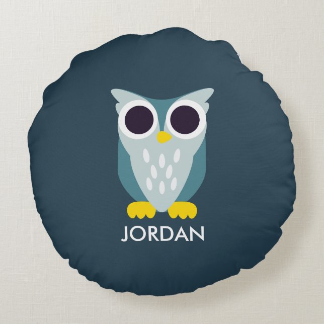 Coussins Ronds Henry le hibou (Dos)