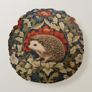 Coussins Ronds Hérisson Woodland William Morris Inspiré