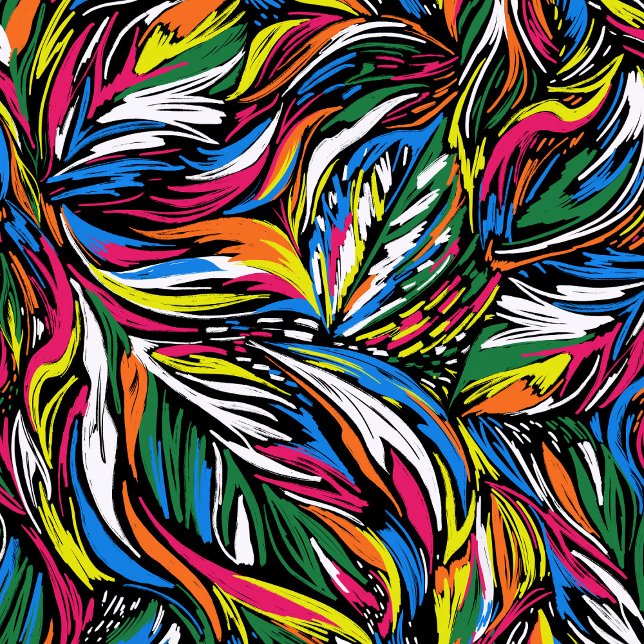 Coussins Ronds Hibiscus Tropical Foliage Turquoise Vert bleu et (Créateur téléchargé)