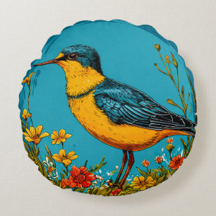 Coussins Ronds Hirondelle de rivage oiseau Faune Hirondelle Décor