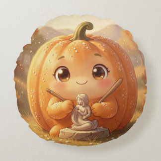 Coussins Ronds 🎃✨ Histoires ensorcelées d'Halloween.11