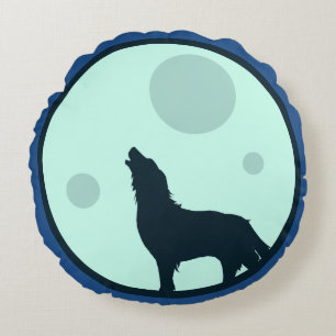 Coussins Ronds Howl to the moon