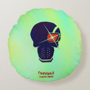 Coussins Ronds Icône principale du peloton   Deadshot de suicide