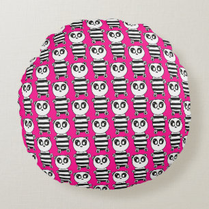 Coussins Ronds Illustration de Panda Mignon