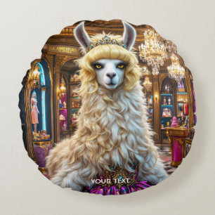 Coussins Ronds Imaginaire Cute Drama Llama Queen