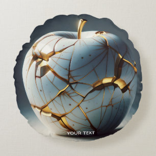 Coussins Ronds Imaginaire Cute Kintsugi Porcelain Pomme