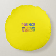 Impression de mots "Pounce into Partnership" multi