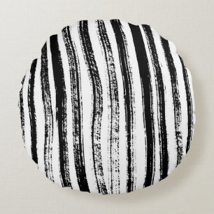 Coussins Ronds Impression Zebra