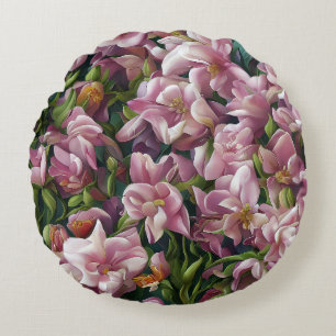Coussins Ronds Impressions fleurs sauvages