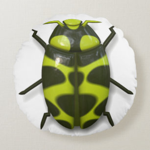 Coussins Ronds insecte insecte insecte insecte joli vert noir