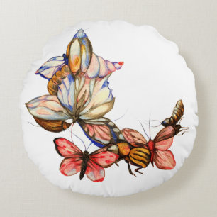 Coussins Ronds Insectes dansants