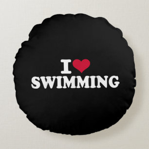 Coussins Ronds J'aime la natation