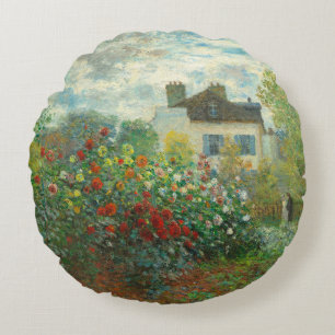 Coussins Ronds Jardin d'artiste de Monet à Argenteuil Peinture