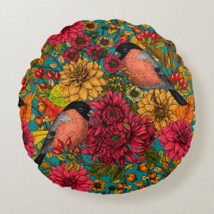 Coussins Ronds Jardin d'automne 3