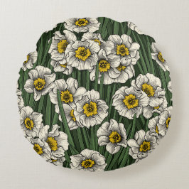 Coussins Ronds Jardin de la jonquille