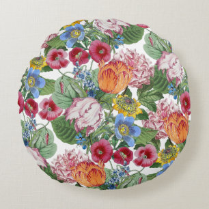 Coussins Ronds Jardin de printemps