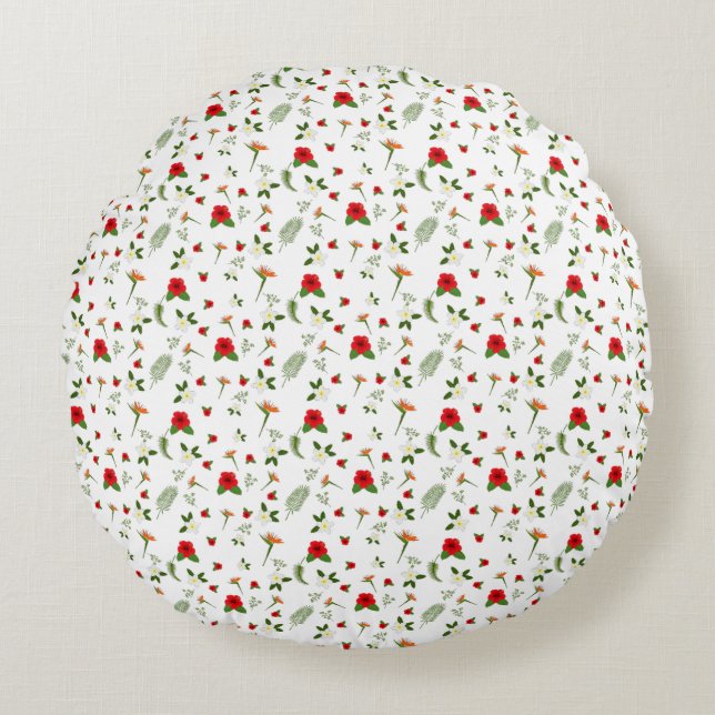 Coussins Ronds Jardin Floral (Devant)