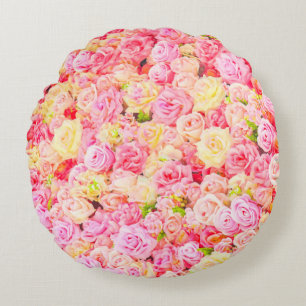 Coussins Ronds Jardin rose