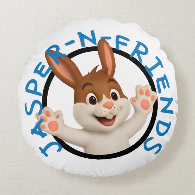 Coussins Ronds Jasper-n-friends pillow (Devant)