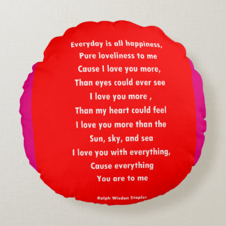 Coussins Ronds Je t'aime