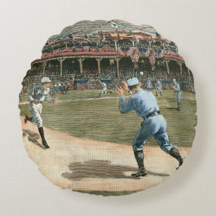 Coussins Ronds Jeu de baseball 1886 de ligue nationale