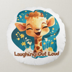Coussins Ronds Joie (Rire aux éclats) - Laughing Out Loud