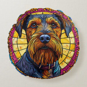 Coussins Ronds Joli chien de dessin animé