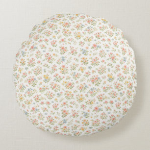 Coussins Ronds Joli motif floral discret sans couture